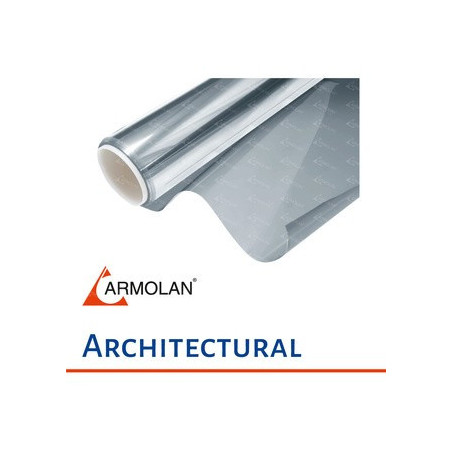 Premium R Silver 35 EXT , 1.52 m x 30.48 m , · mirror installation · 2-layer PET film, 99% UV rejection , · to the Outside 