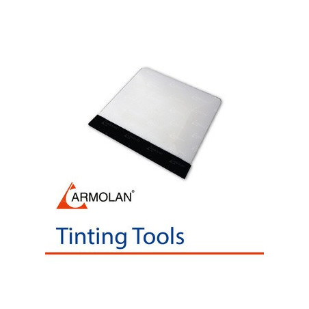 Hard Card squeegee-White with felt edge\nHard Card squeegee with self-adhesive felt edge. suitable for scratch-sensitive surface