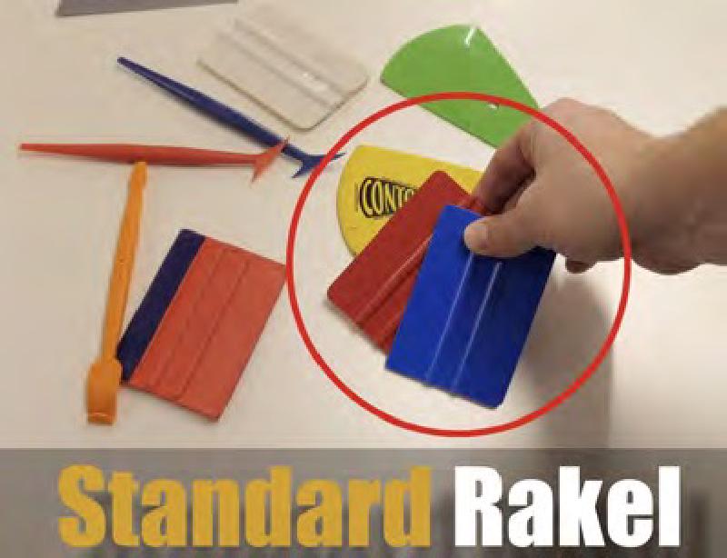 Rakel-Typen für Car Wrapping: Standard-Rakel, Konturrakel, Hart und Weich im Überblick